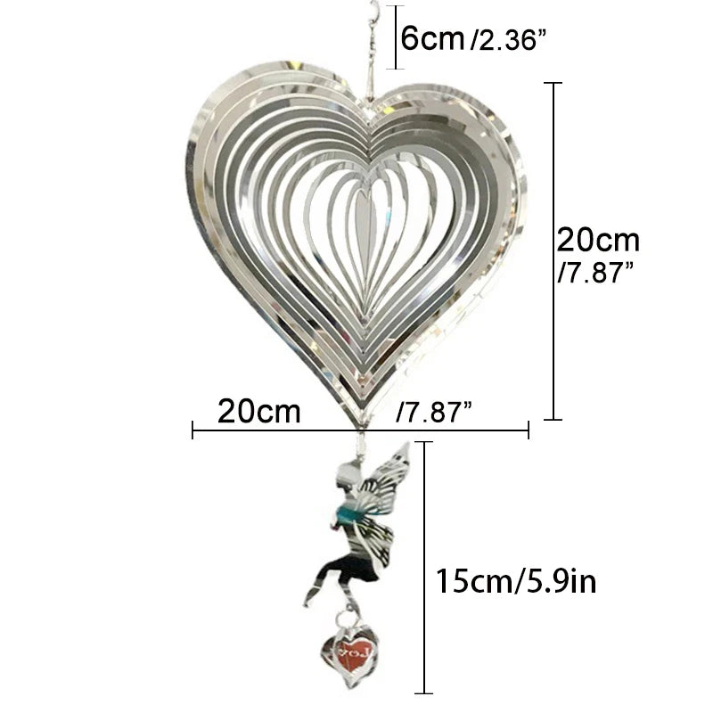 Fairy Wind Spinner Garden Wind Chimes