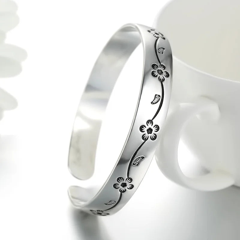 925 Sterling Silver Flower bracelet