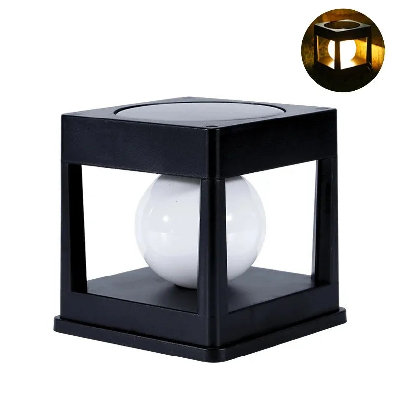 Solar Fence Post Cap Light — Waterproof LED Pillar Lamp