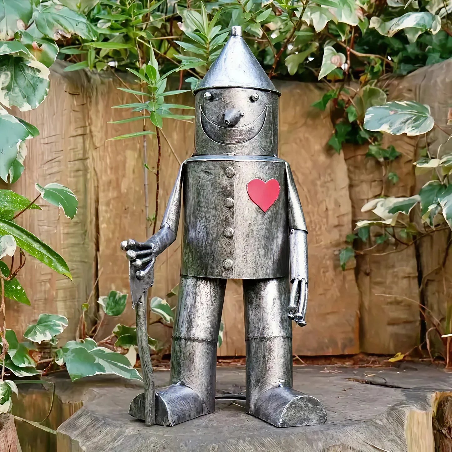 Tin Man Garden Statue — Large | Whimsical Backyard Charm