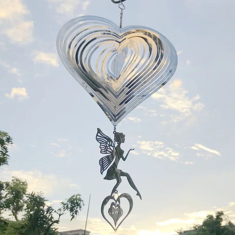Fairy Wind Spinner Garden Wind Chimes