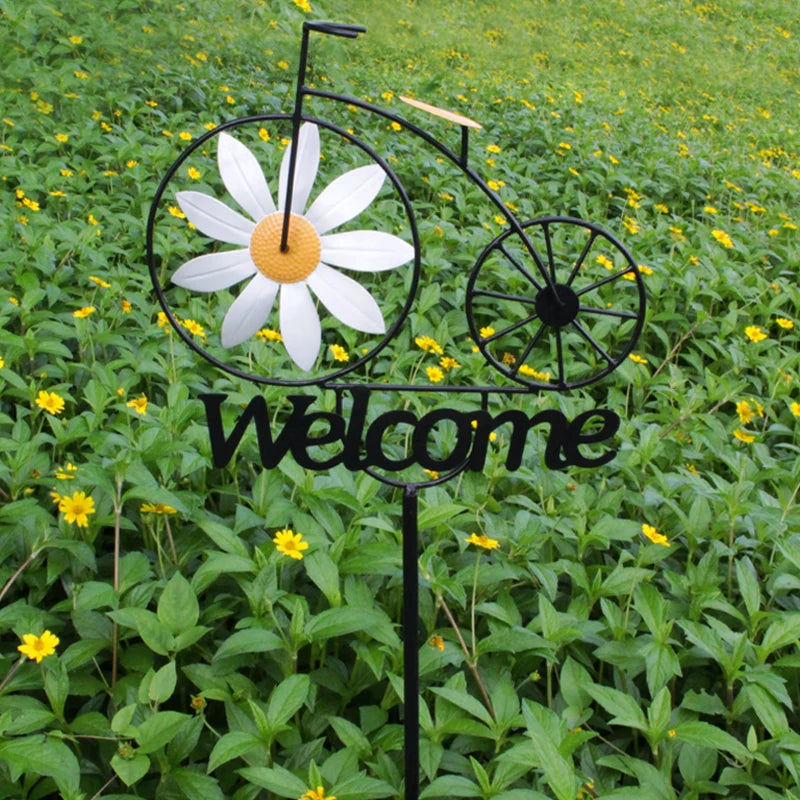 Outdoor Daisy Windmill Garden Decoration