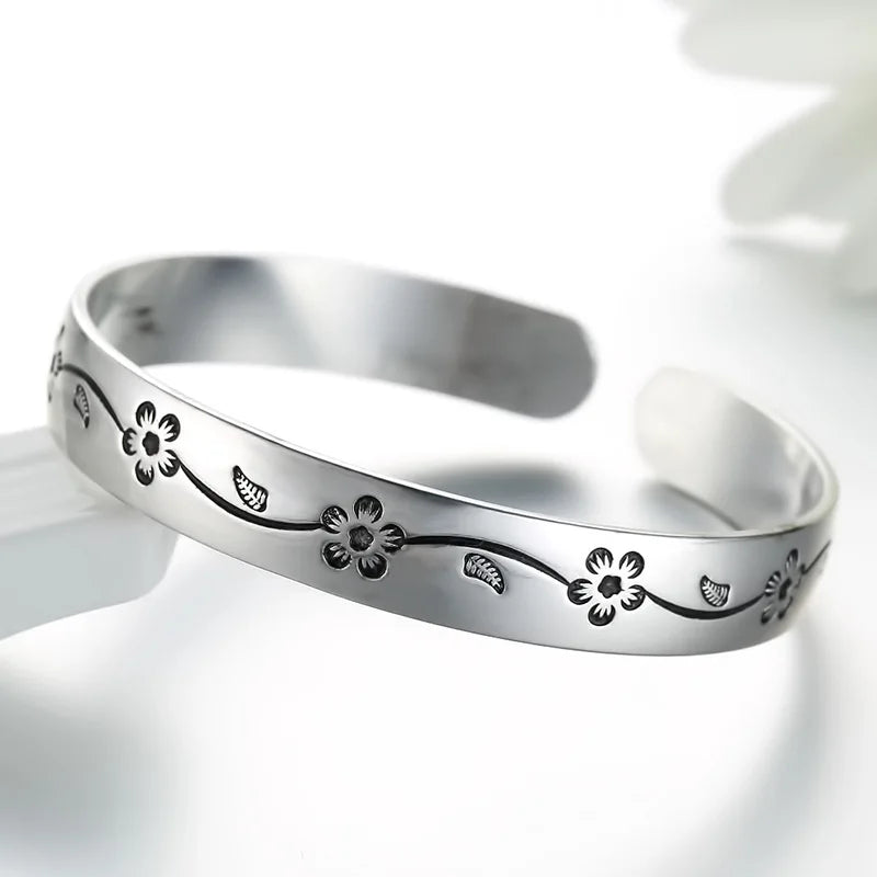 925 Sterling Silver Flower bracelet