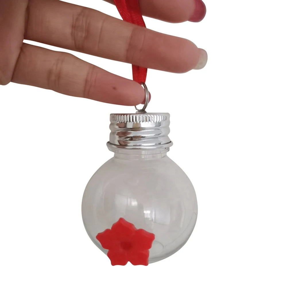 Mini PVC Hummingbird Feeder – Small Leak-Proof Outdoor Hanging Feeder with 3 Ports