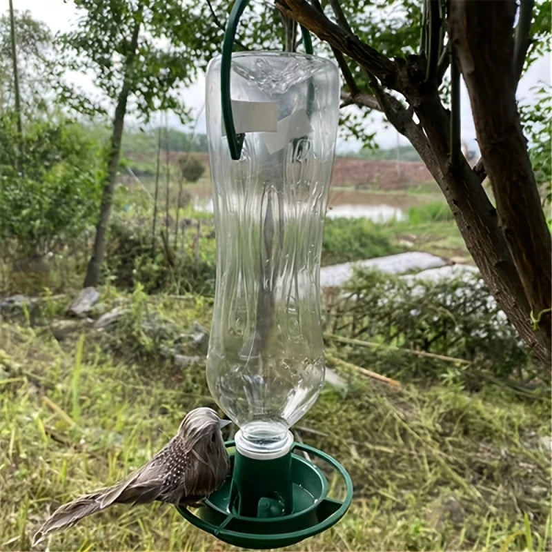 DIY Bottle Bird Feeder — Outdoor Hanging Automatic Seed Dispenser for Garden & Balcony