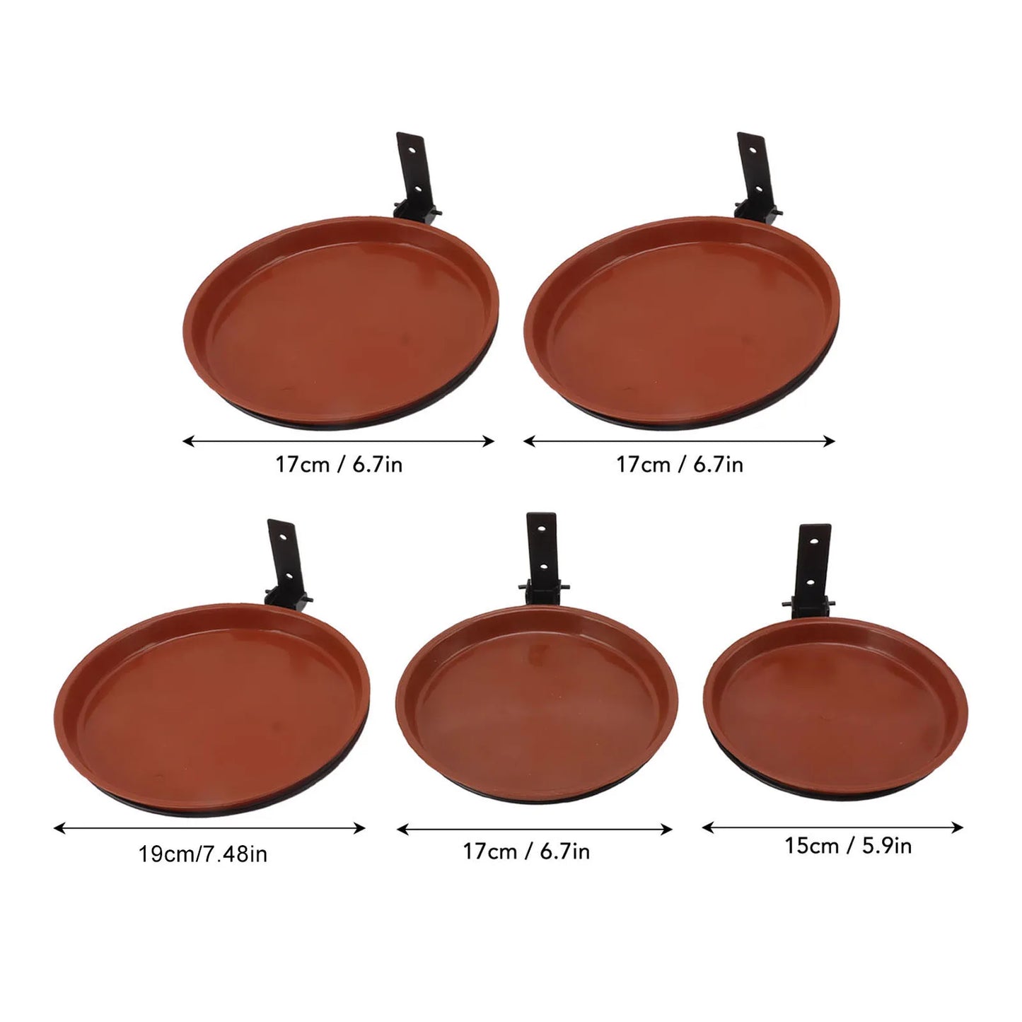 Tree-Mounted Bird Bath & Feeder Bowl with Heavy-Duty Metal Ring — Backyard & Patio
