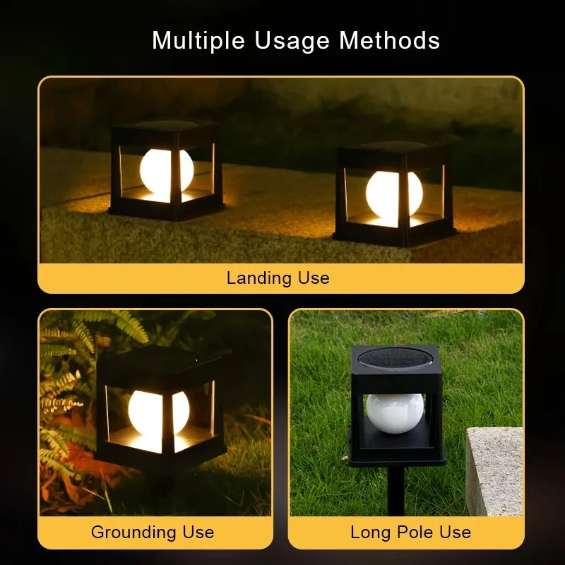 Solar Fence Post Cap Light — Waterproof LED Pillar Lamp