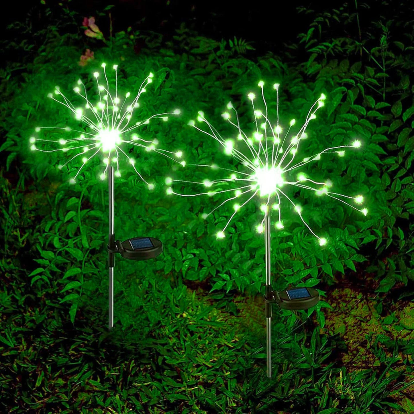 Solar Dandelion Firework Stake Lights – 60, 200 & 420 LED Garden Lawn Decor, IP65 Waterproof