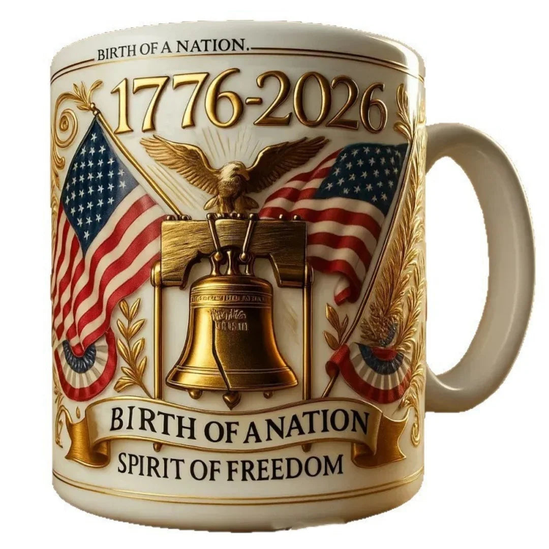 USA 250th Anniversary Ceramic Mug – Patriotic Coffee & Tea Cup | 330ml | 1776–2026