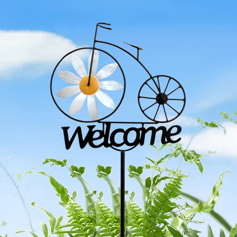 Outdoor Daisy Windmill Garden Decoration