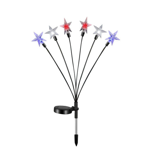 Solar Independence Day String Lights – Patriotic Garden Stake Lights