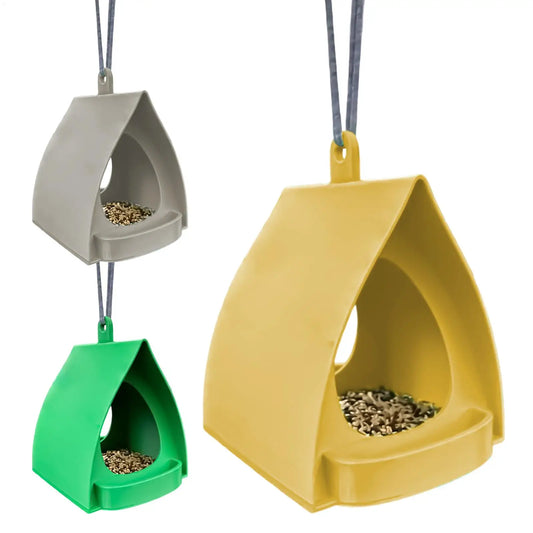 Hut-Shape Open Bird Feeder – Hangable & Mountable Hummingbird Feeder for Garden, Yard & Winter Use