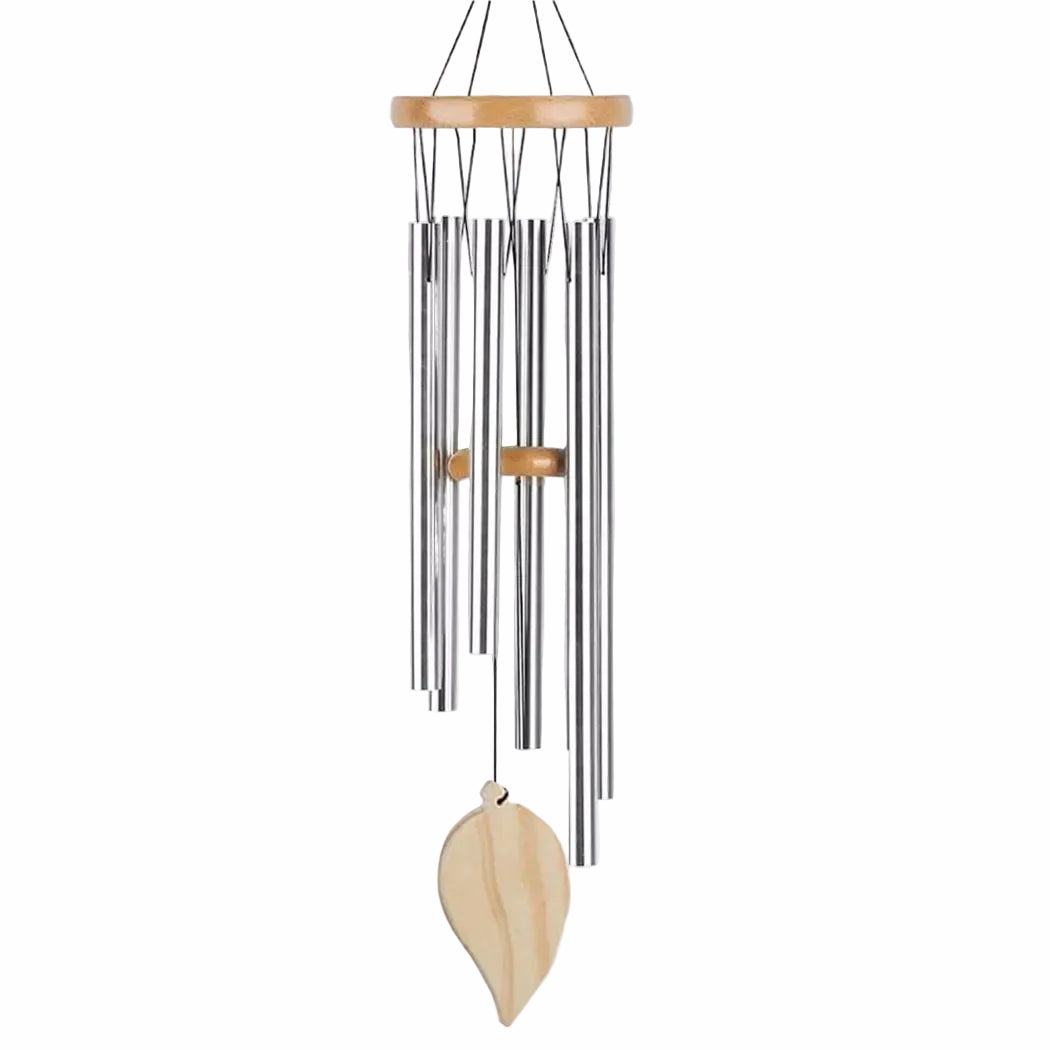Good Luck Wind Chimes – 6-Tube Aluminum & Pine, Clear Elegant Sound, Indoor & Outdoor
