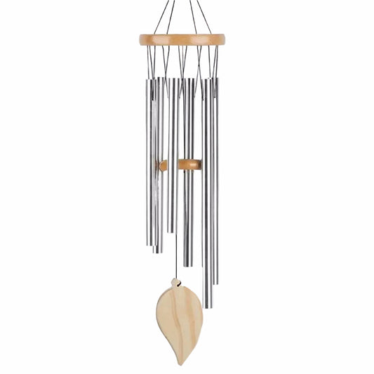 Good Luck Wind Chimes – 6-Tube Aluminum & Pine, Clear Elegant Sound, Indoor & Outdoor