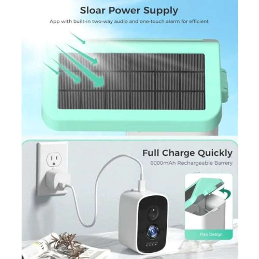 4K HD AI Smart Bird Feeder Camera with Solar Power, Auto Capture & Instant Alerts – Outdoor Bird Watching Cam