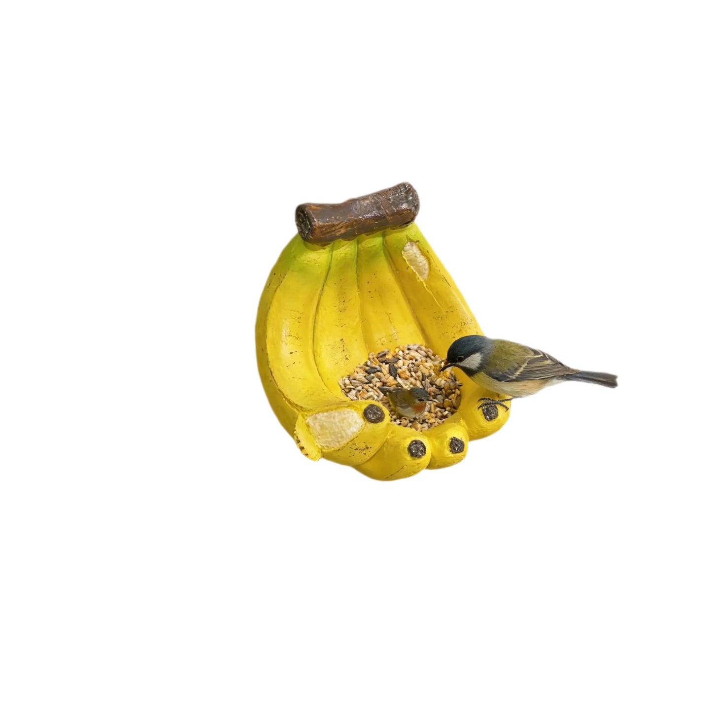 Banana-Shaped Resin Bird Feeder – Rustic Hanging Garden Ornament