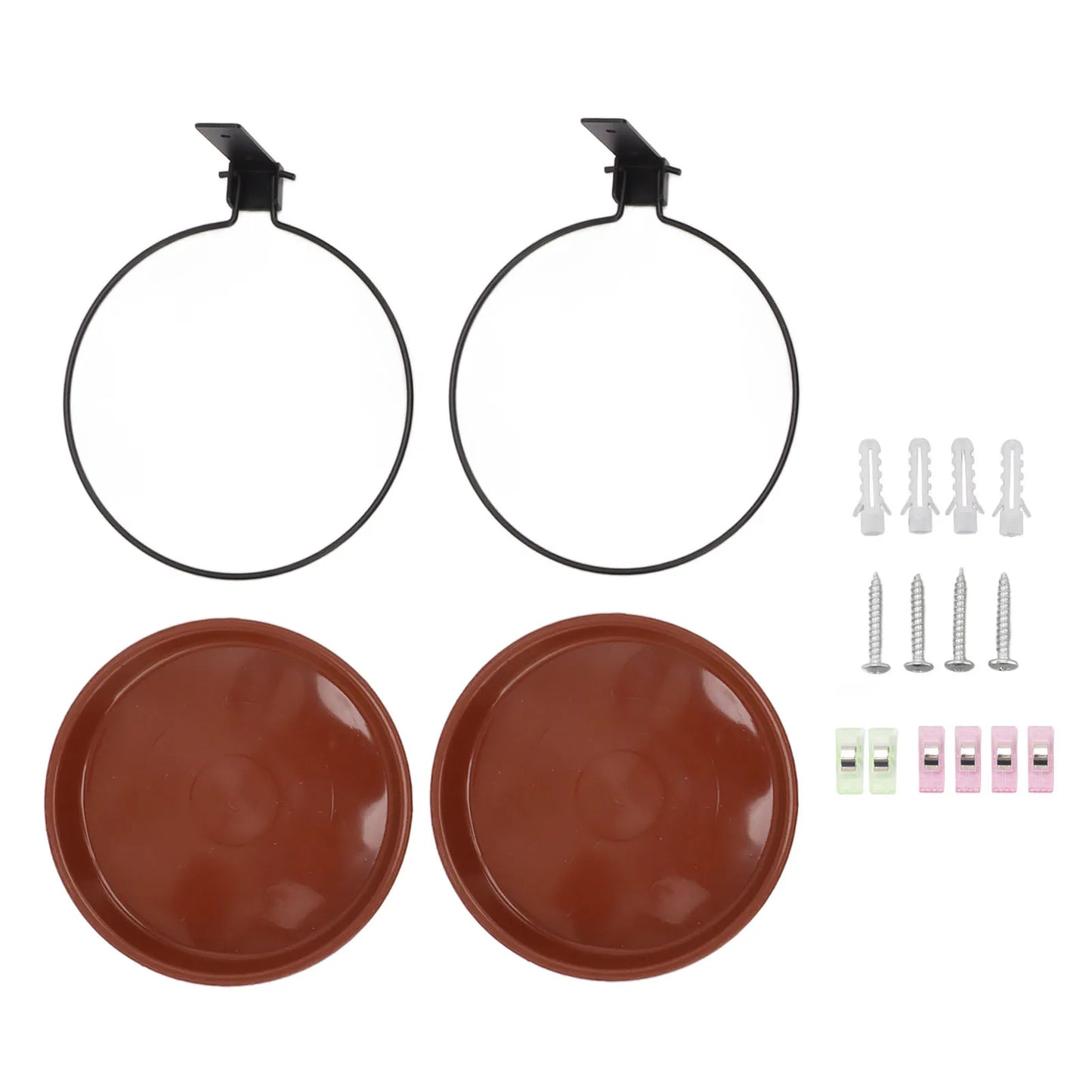 Tree-Mounted Bird Bath & Feeder Bowl with Heavy-Duty Metal Ring — Backyard & Patio