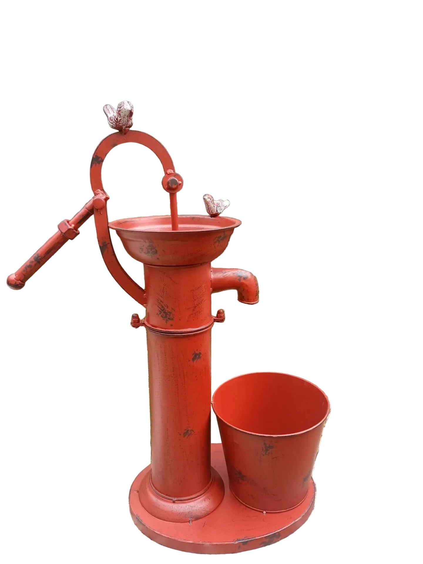 Tall Iron Floor Plant Stand – Retro Decorative Flower Pot Holder for Garden, Patio & Balcony