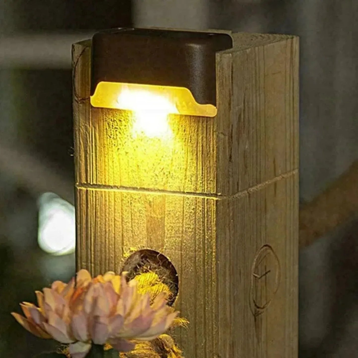 Solar LED Outdoor Deck & Stair Step Lamp – Waterproof Solar Garden & Patio Pathway Light