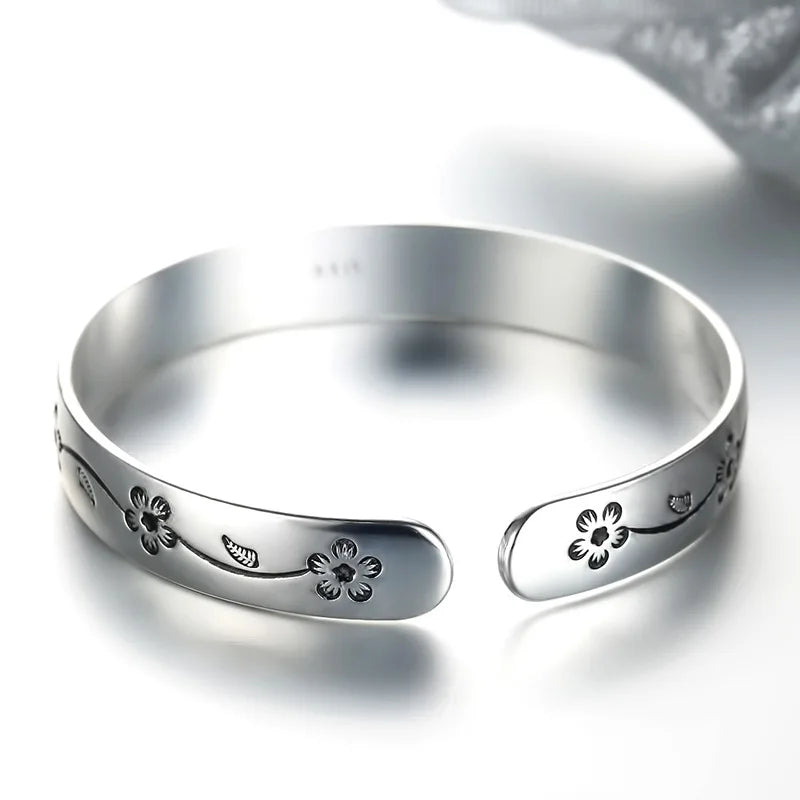 925 Sterling Silver Flower bracelet