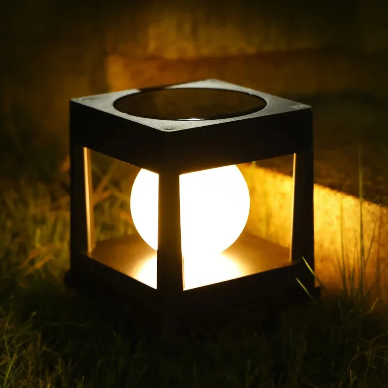 Solar Fence Post Cap Light — Waterproof LED Pillar Lamp