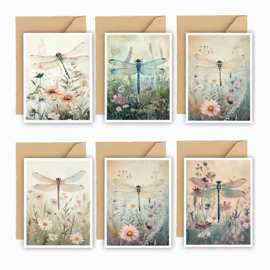 Watercolor Garden Greeting Cards Set — Share Your Love for the Garden